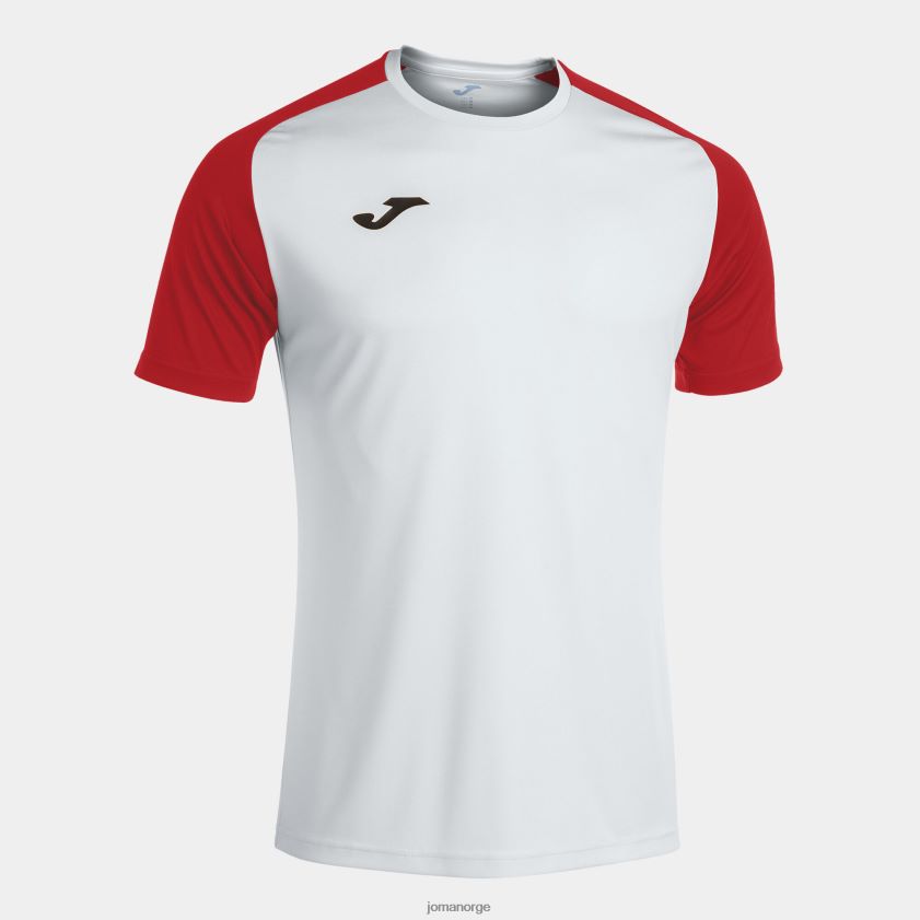 nei Joma skjorte kortermet akademi iv hvit rød FBD0T03474 menn