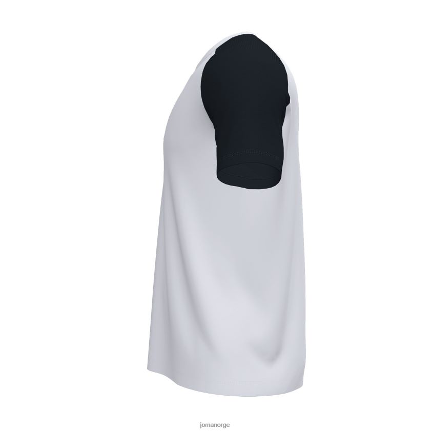 nei Joma skjorte kortermet akademi iv hvit svart FBD0T01353 menn