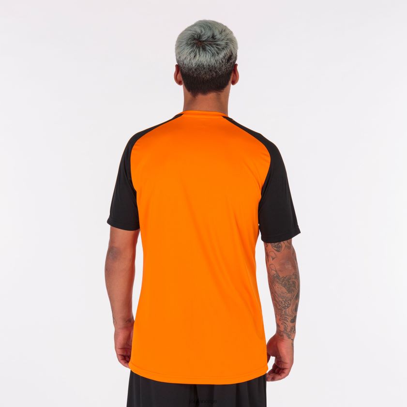 nei Joma skjorte kortermet akademi iv oransje svart FBD0T04304 menn
