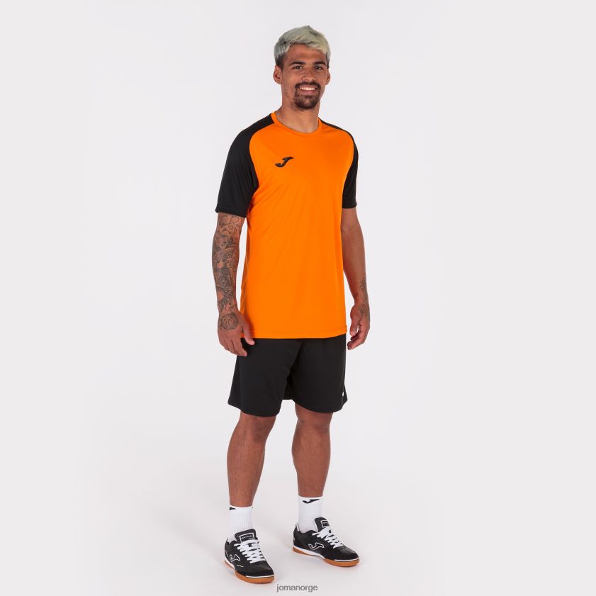 nei Joma skjorte kortermet akademi iv oransje svart FBD0T04304 menn
