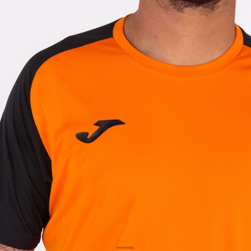 nei Joma skjorte kortermet akademi iv oransje svart FBD0T04304 menn