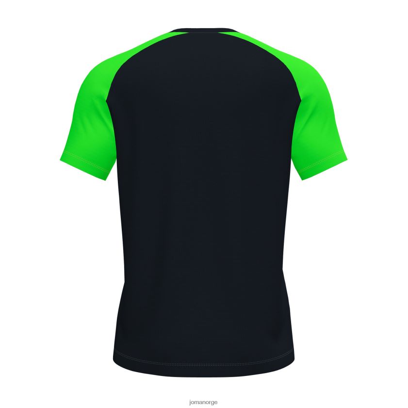 nei Joma skjorte kortermet akademi iv svart fluorescerende grønn FBD0T03044 menn
