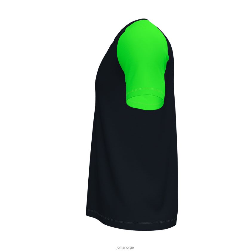 nei Joma skjorte kortermet akademi iv svart fluorescerende grønn FBD0T03044 menn