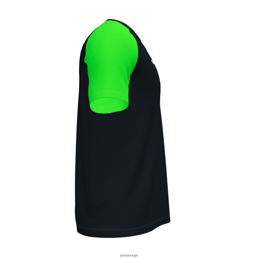nei Joma skjorte kortermet akademi iv svart fluorescerende grønn FBD0T03044 menn