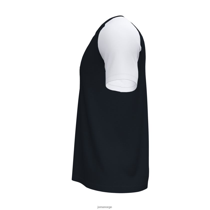 nei Joma skjorte kortermet akademi iv svart hvit FBD0T01352 menn