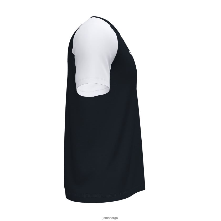 nei Joma skjorte kortermet akademi iv svart hvit FBD0T01352 menn