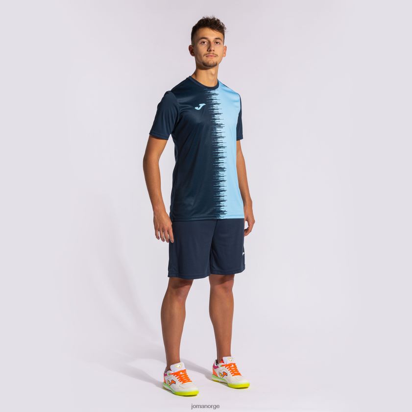 nei Joma skjorte kortermet city ii marineblå himmelblå FBD0T04466 menn