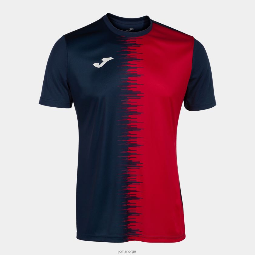 nei Joma skjorte kortermet city ii marineblå rød FBD0T077 menn