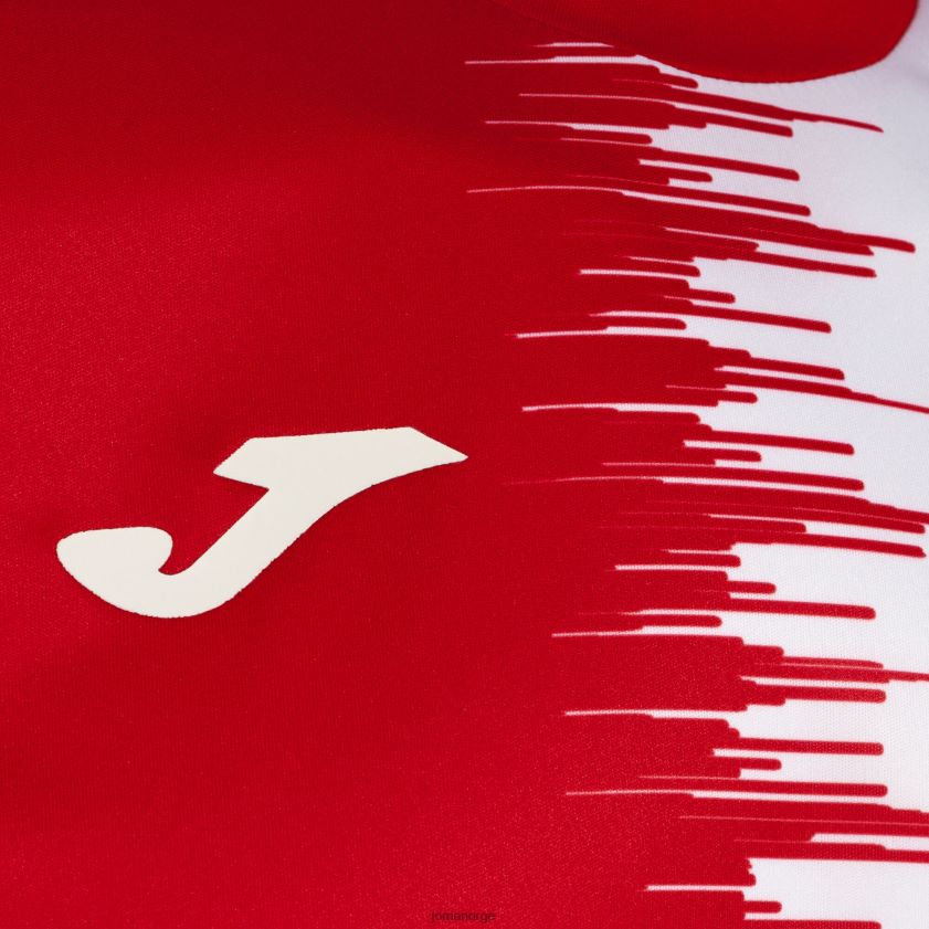 nei Joma skjorte kortermet city ii rød Hvit FBD0T0405 menn