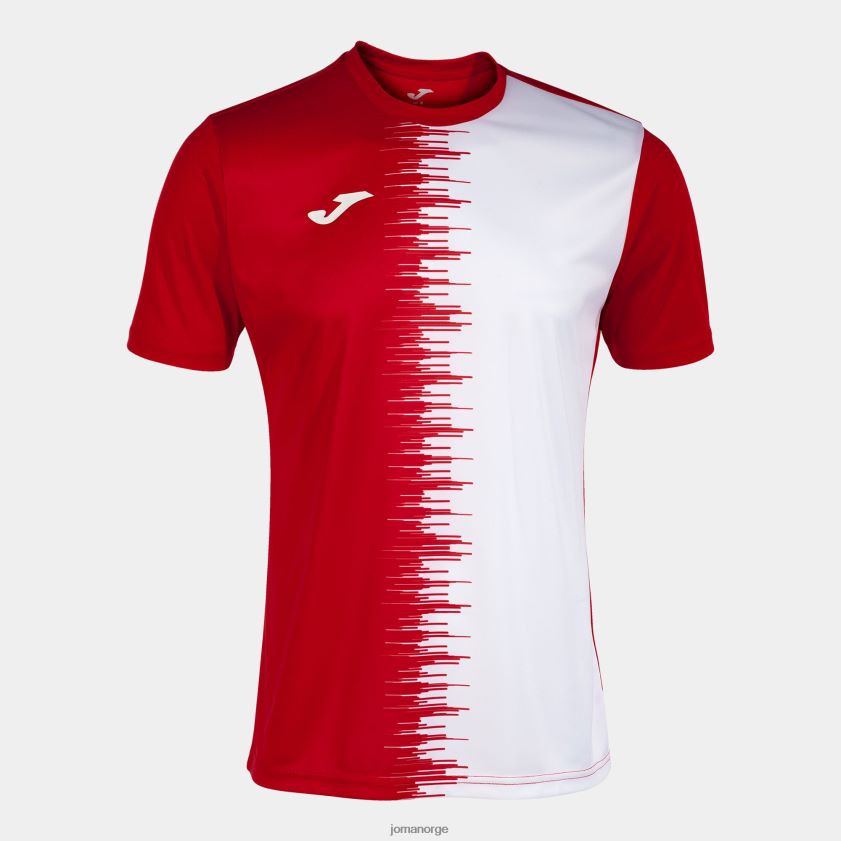 nei Joma skjorte kortermet city ii rød Hvit FBD0T0405 menn