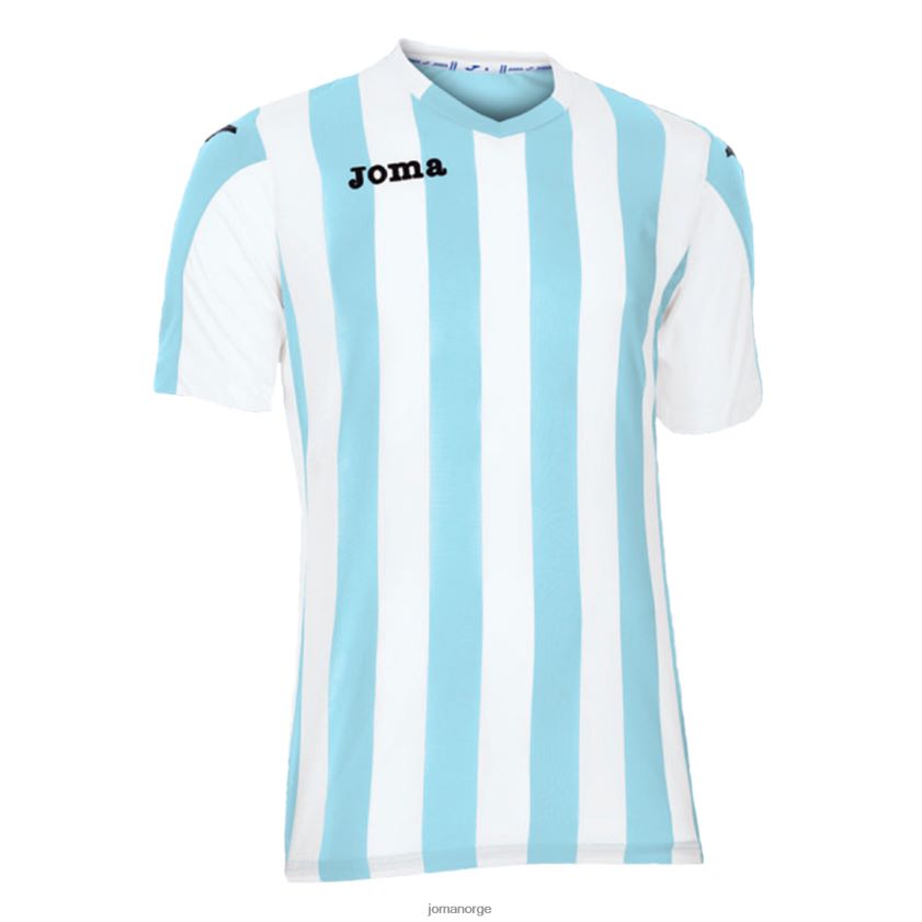 nei Joma skjorte kortermet copa himmelblå hvit FBD0T03527 menn