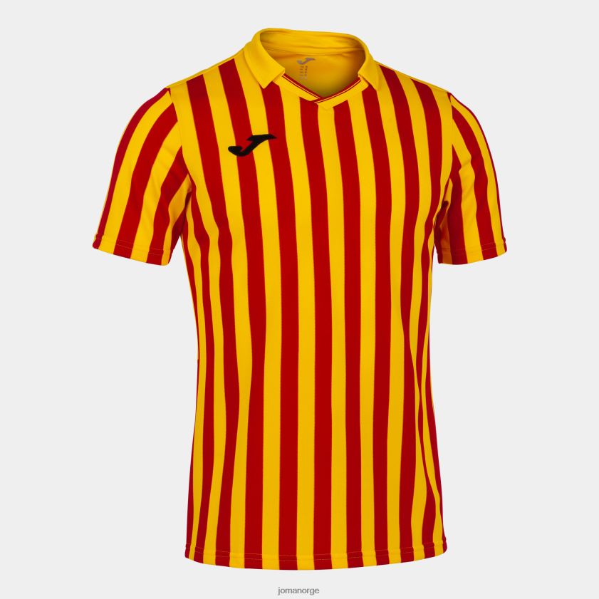 nei Joma skjorte kortermet copa ii gul rød FBD0T03100 menn