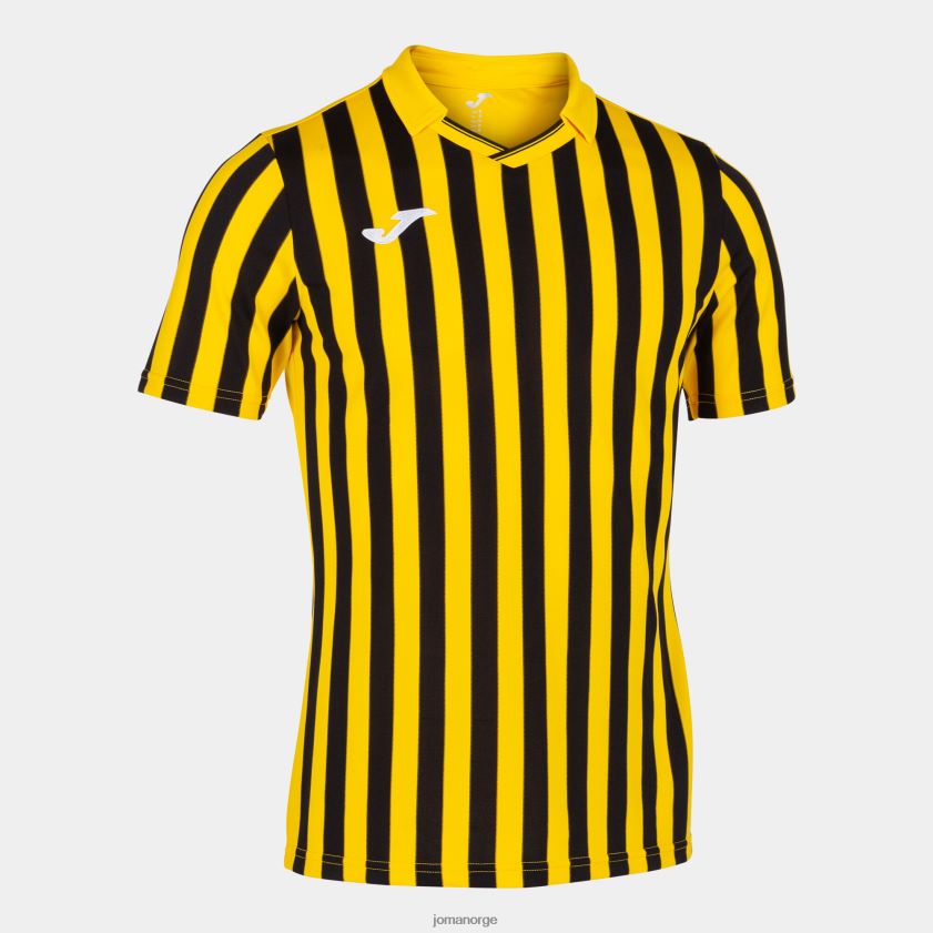 nei Joma skjorte kortermet copa ii gul svart FBD0T03547 menn