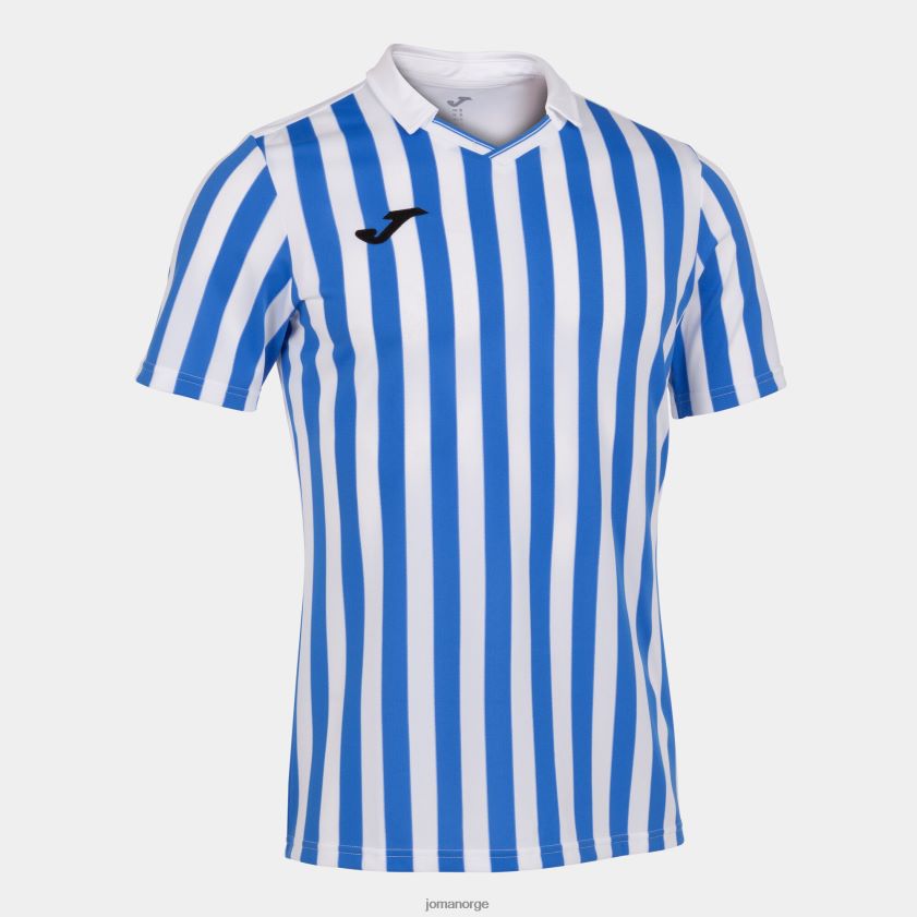 nei Joma skjorte kortermet copa ii hvit kongeblå FBD0T03036 menn