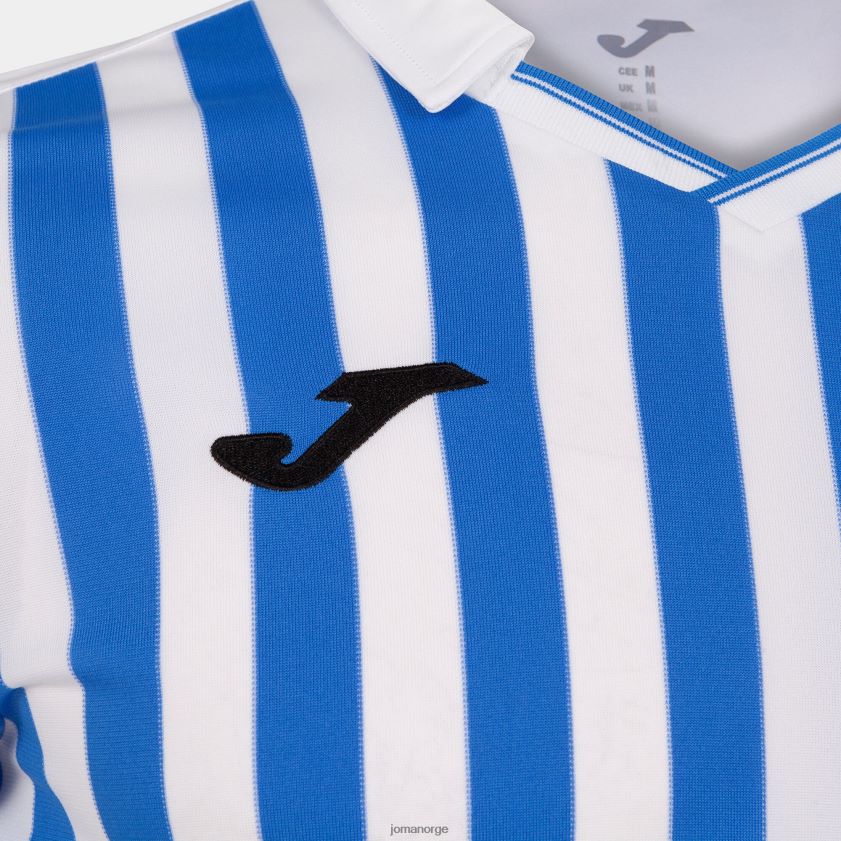 nei Joma skjorte kortermet copa ii hvit kongeblå FBD0T03036 menn