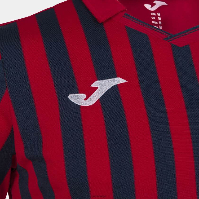 nei Joma skjorte kortermet copa ii rød marineblå FBD0T03550 menn