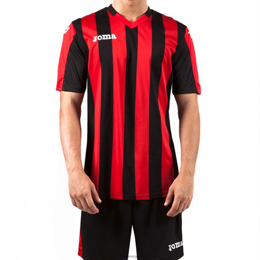 nei Joma skjorte kortermet copa rød svart FBD0T02963 menn