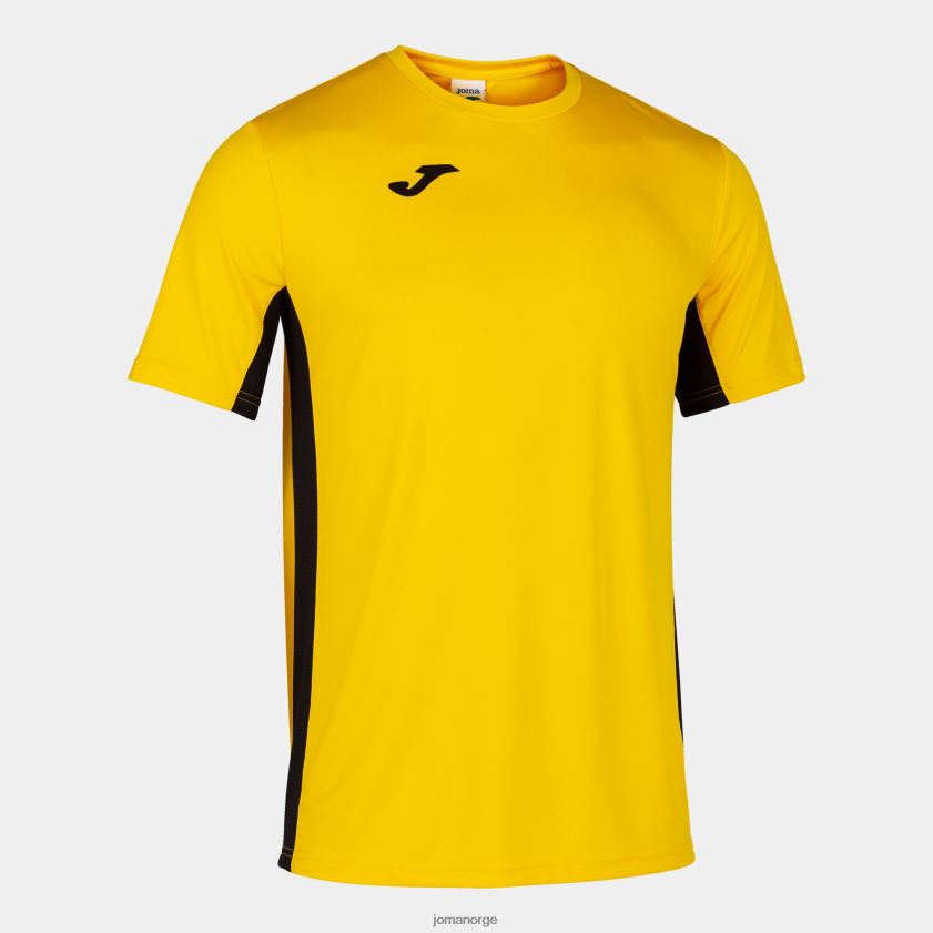 nei Joma skjorte kortermet cosenza gul svart FBD0T01257 menn