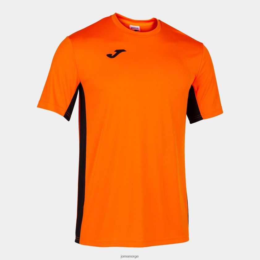 nei Joma skjorte kortermet cosenza oransje svart FBD0T01267 menn