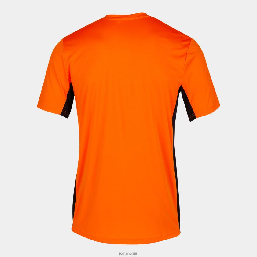 nei Joma skjorte kortermet cosenza oransje svart FBD0T01267 menn