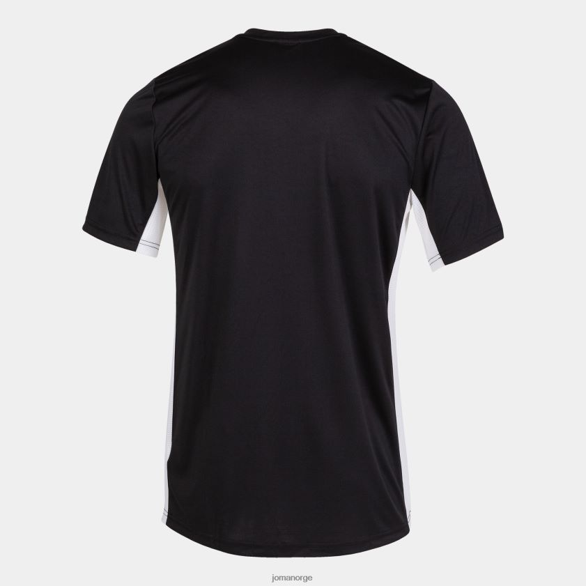 nei Joma skjorte kortermet cosenza svart hvit FBD0T01266 menn