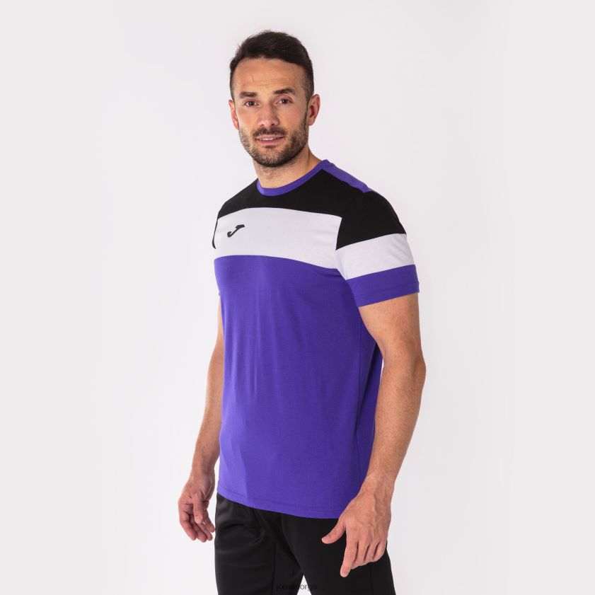 nei Joma skjorte kortermet crew iv lilla svart FBD0T02843 menn