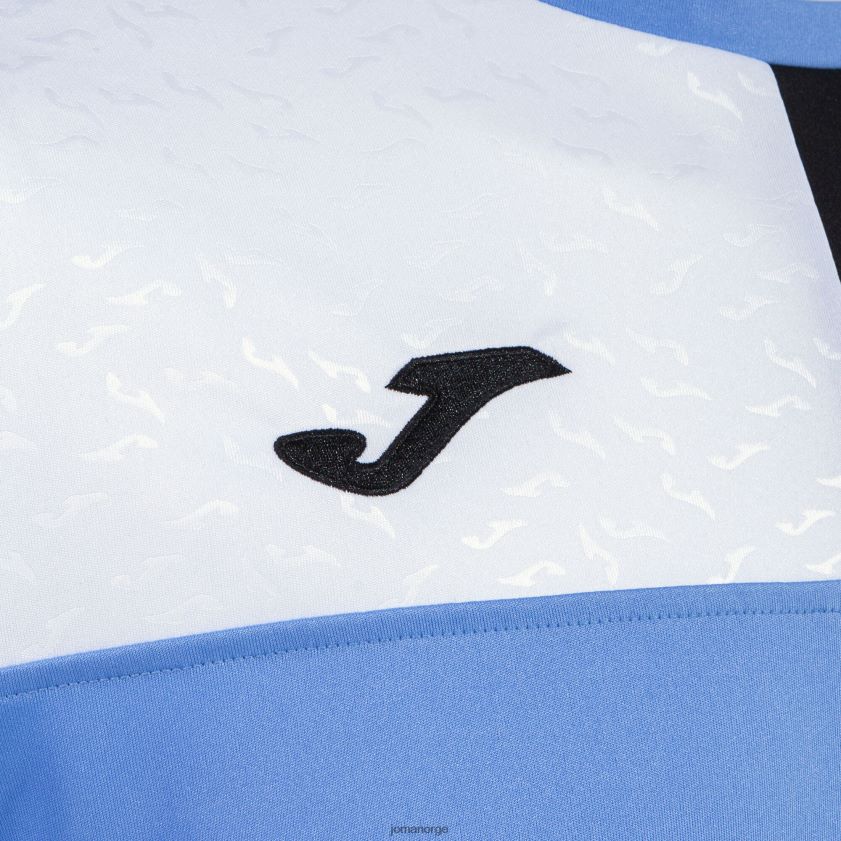 nei Joma skjorte kortermet crew v blå svart hvit FBD0T01091 menn