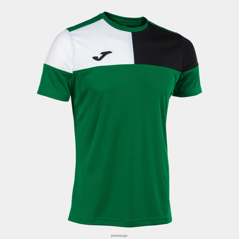 nei Joma skjorte kortermet crew v grønn svart hvit FBD0T0236 menn