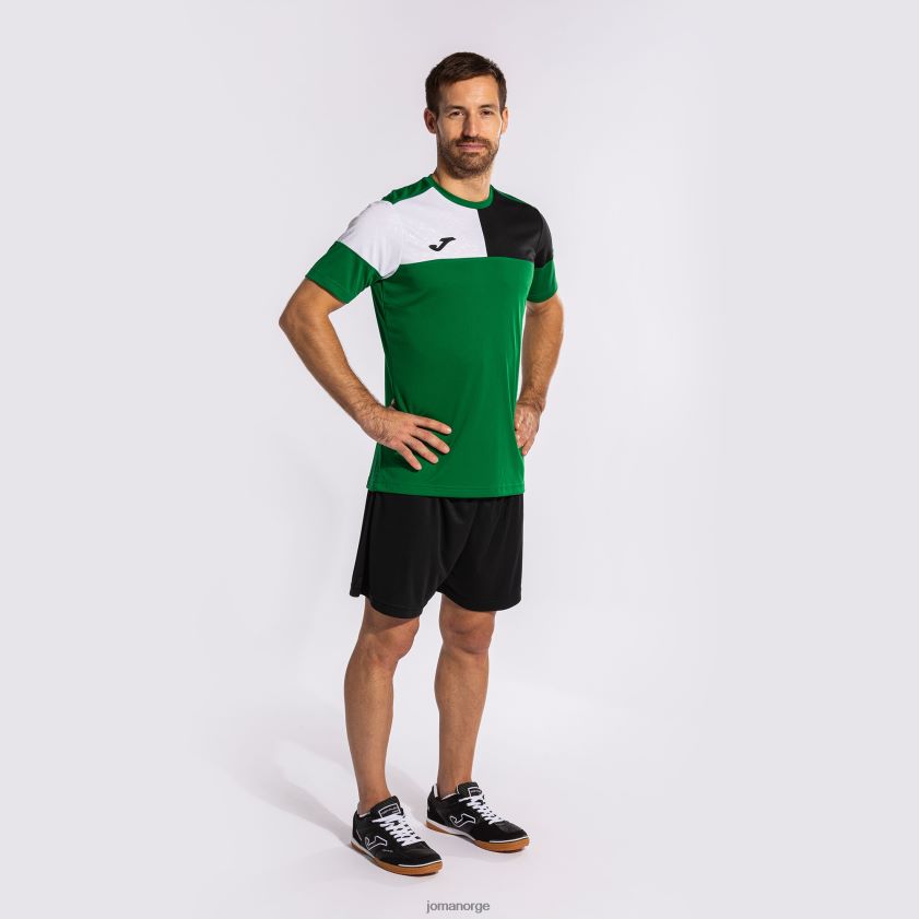nei Joma skjorte kortermet crew v grønn svart hvit FBD0T0236 menn