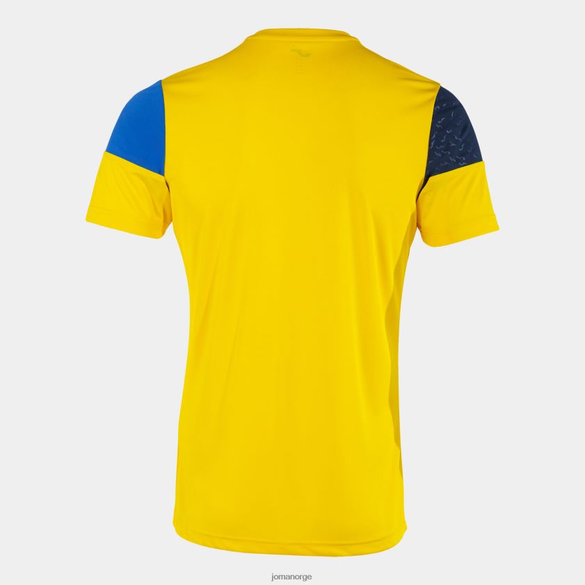nei Joma skjorte kortermet crew v gul kongeblå marineblå FBD0T0883 menn
