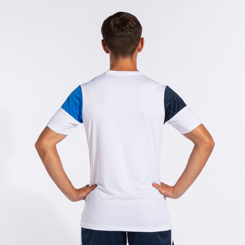 nei Joma skjorte kortermet crew v hvit kongeblå marineblå FBD0T0592 menn