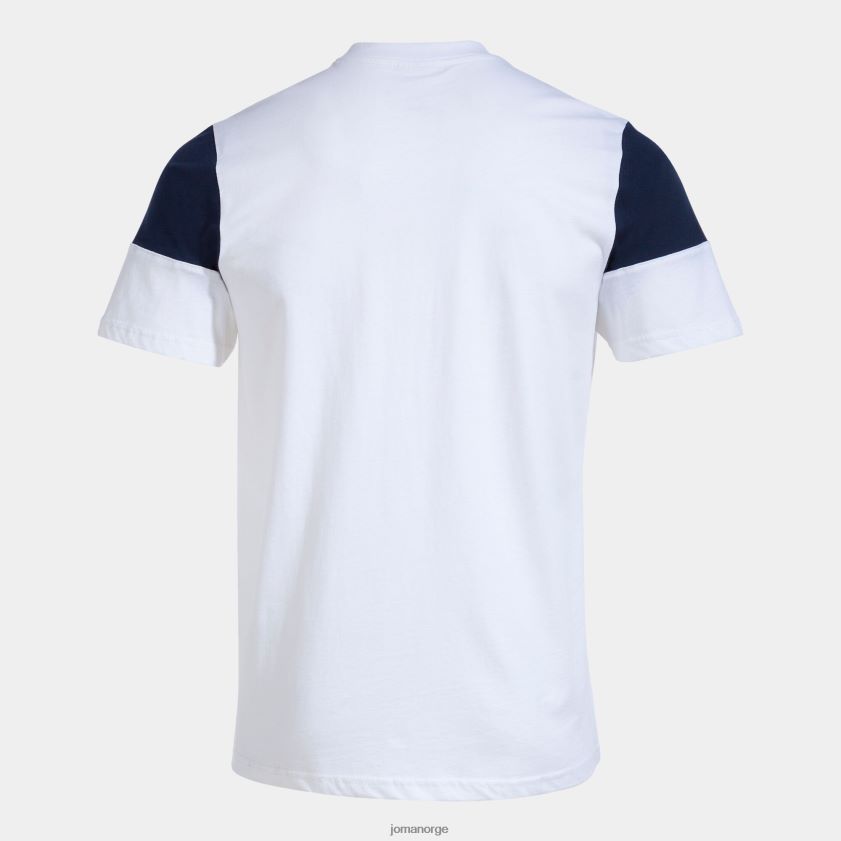 nei Joma skjorte kortermet crew v hvit marineblå FBD0T0868 menn