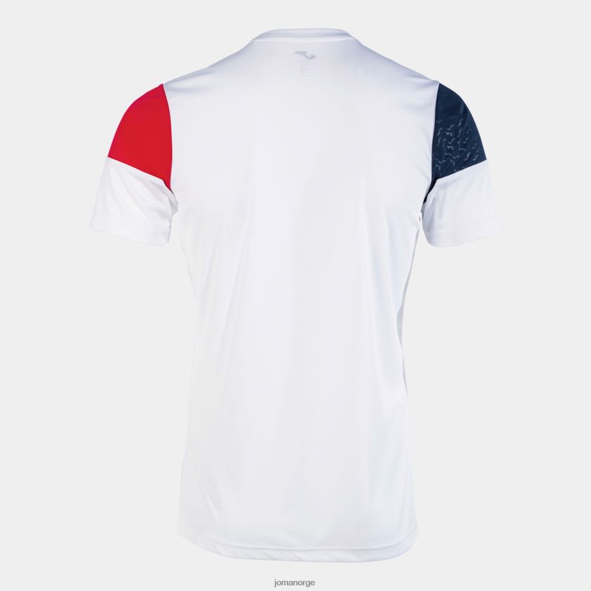 nei Joma skjorte kortermet crew v hvit rød marineblå FBD0T0882 menn