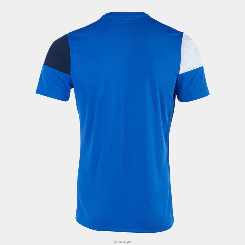 nei Joma skjorte kortermet crew v kongeblå marineblå hvit FBD0T0416 menn