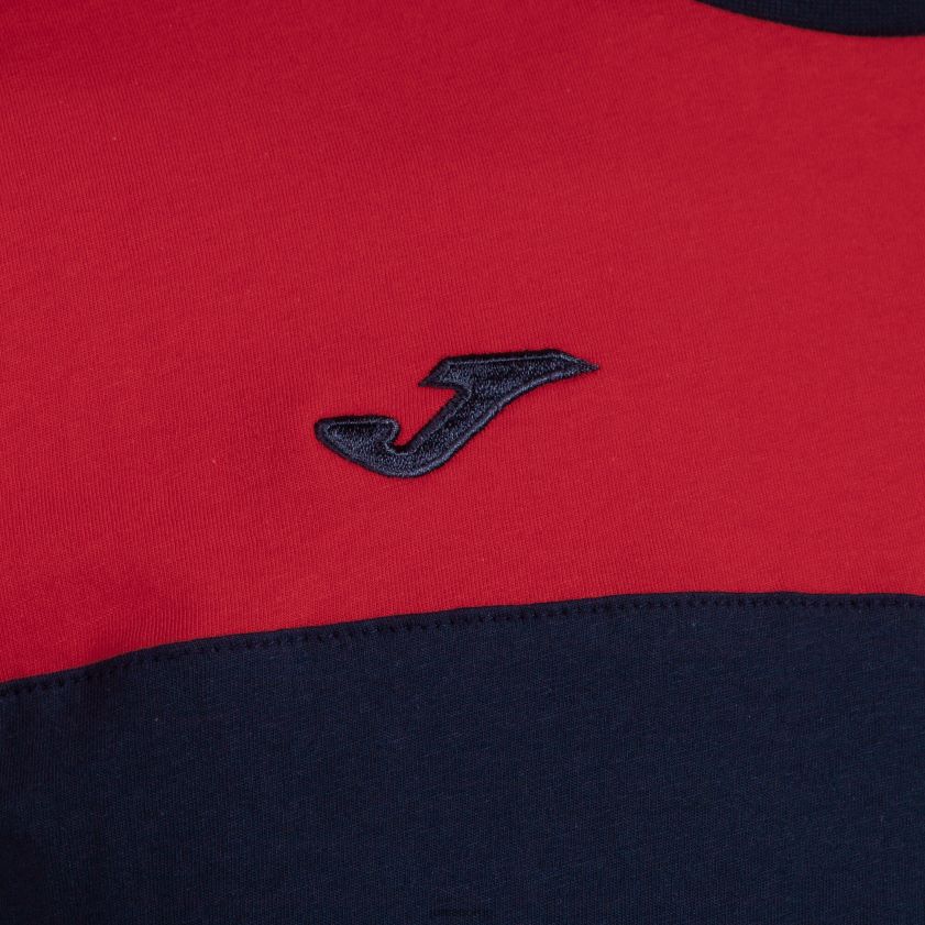 nei Joma skjorte kortermet crew v marineblå rød FBD0T0381 menn