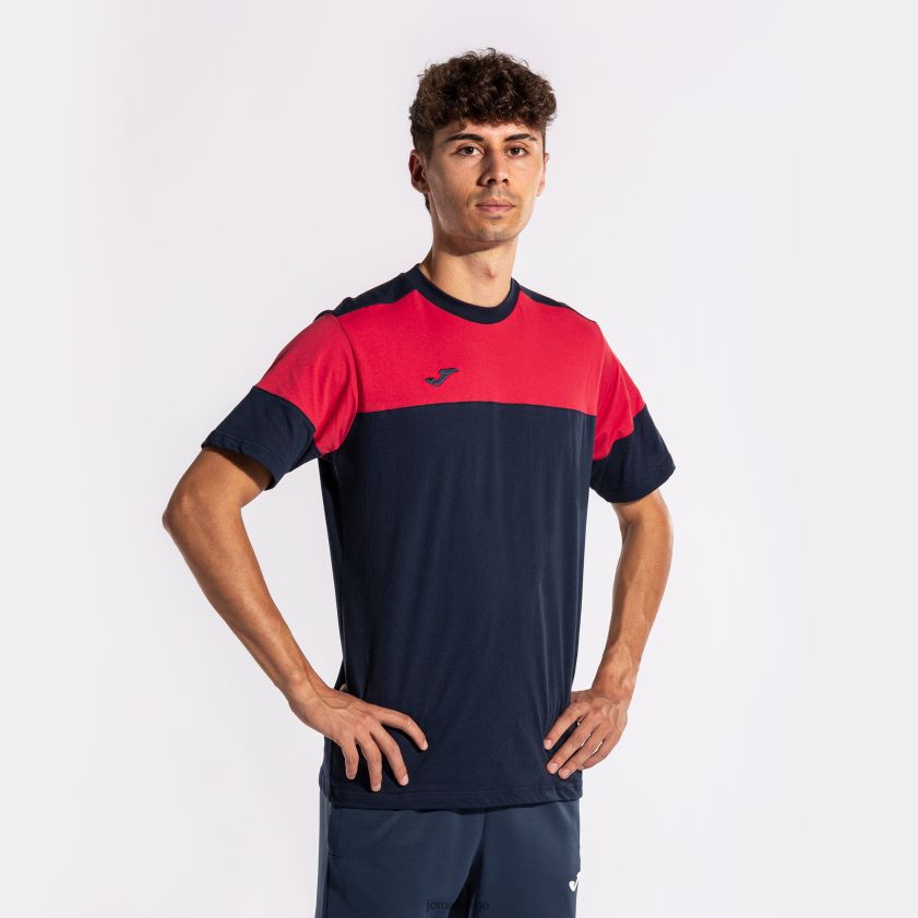 nei Joma skjorte kortermet crew v marineblå rød FBD0T0381 menn