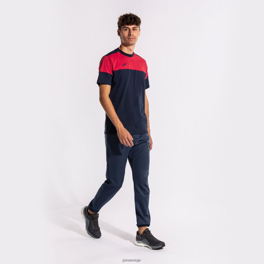 nei Joma skjorte kortermet crew v marineblå rød FBD0T0381 menn