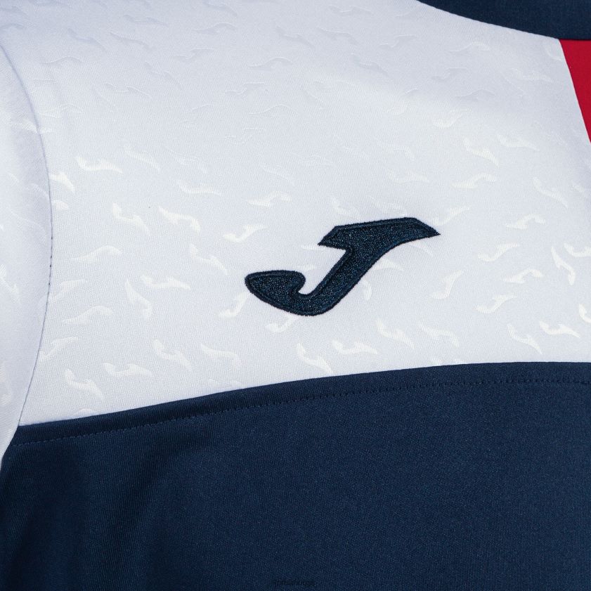 nei Joma skjorte kortermet crew v marineblå rød hvit FBD0T02922 menn