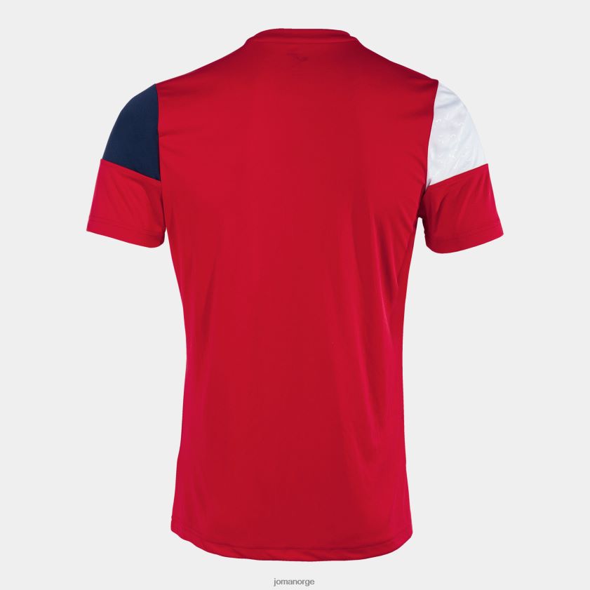 nei Joma skjorte kortermet crew v rød marineblå hvit FBD0T01092 menn