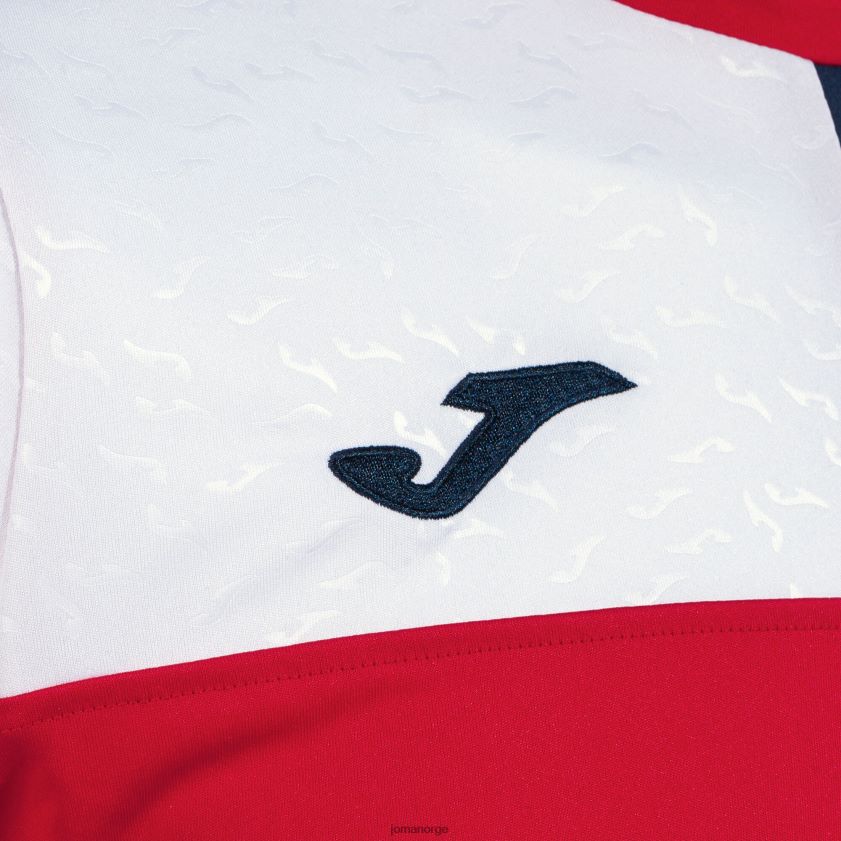 nei Joma skjorte kortermet crew v rød marineblå hvit FBD0T01092 menn
