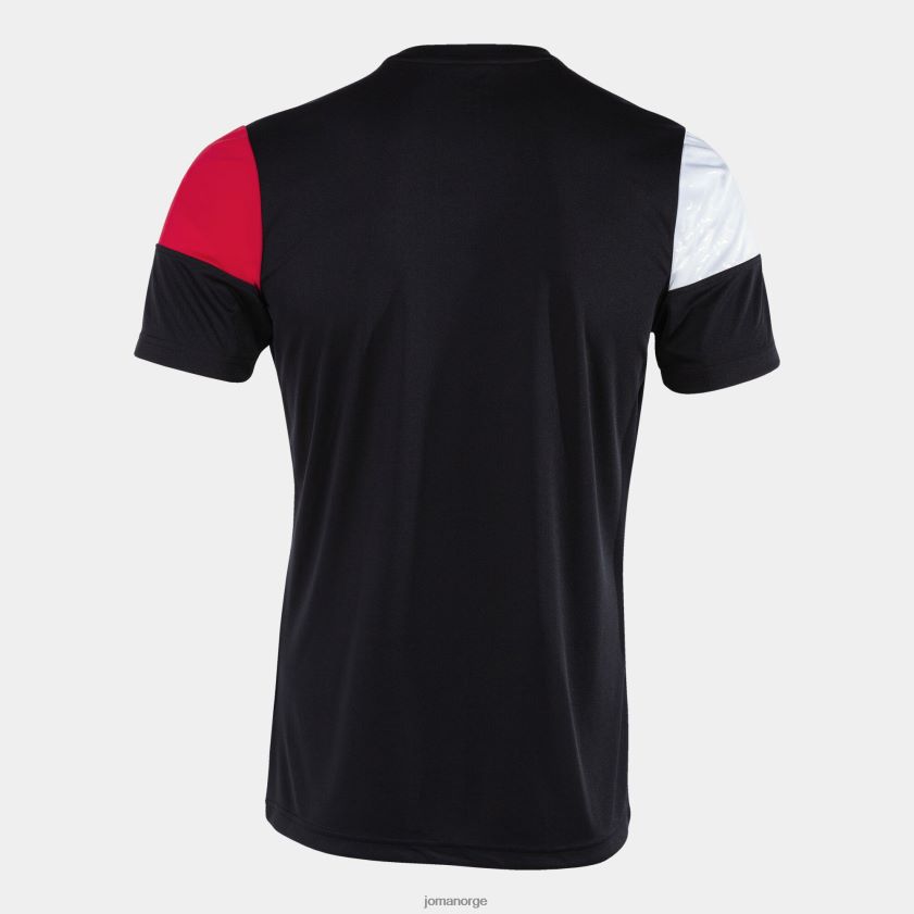 nei Joma skjorte kortermet crew v svart rød hvit FBD0T04455 menn