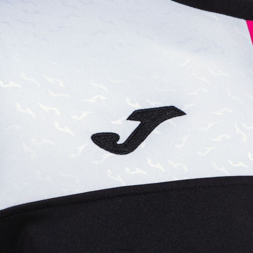 nei Joma skjorte kortermet crew v svart rosa hvit FBD0T02920 menn