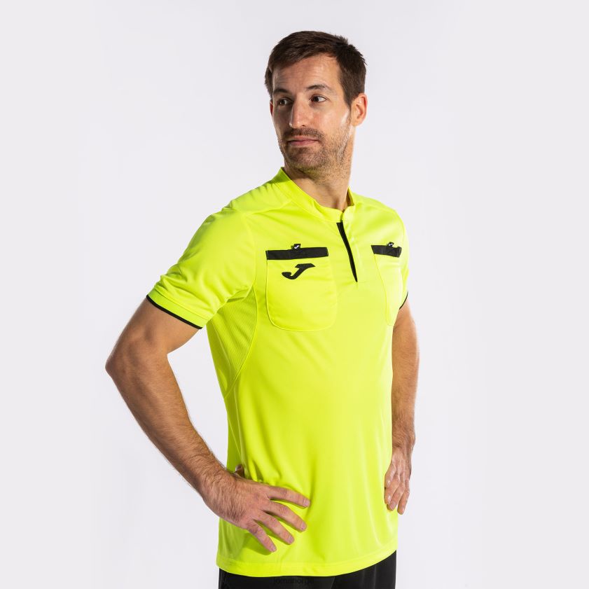 nei Joma skjorte kortermet dommer fluorescerende gul FBD0T097 menn