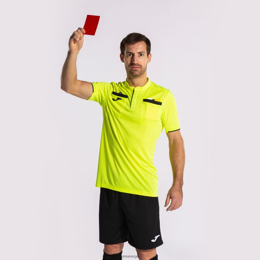 nei Joma skjorte kortermet dommer fluorescerende gul FBD0T097 menn