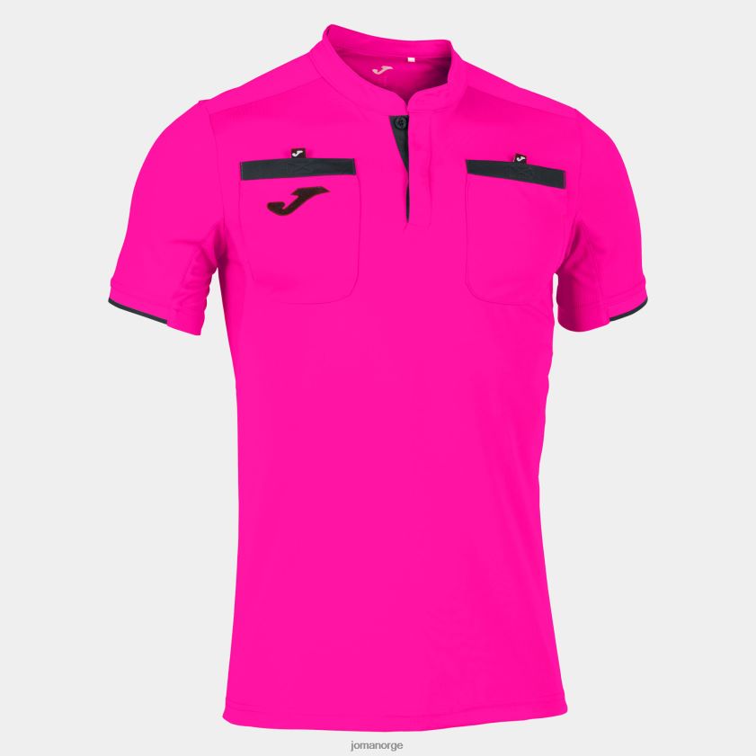nei Joma skjorte kortermet dommer fluorescerende rosa FBD0T0555 menn