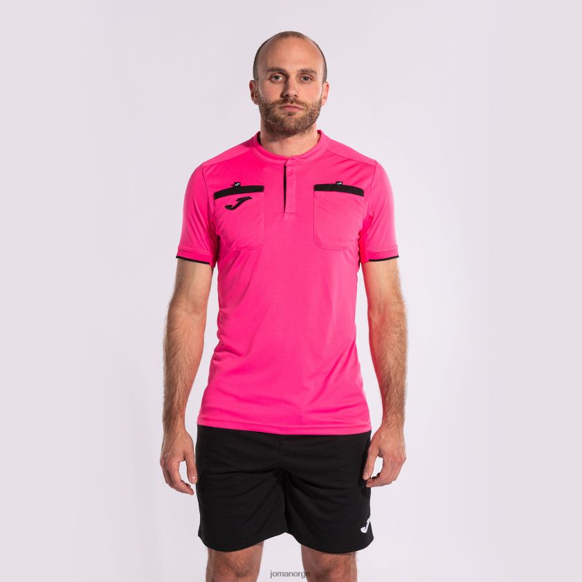 nei Joma skjorte kortermet dommer fluorescerende rosa FBD0T0555 menn