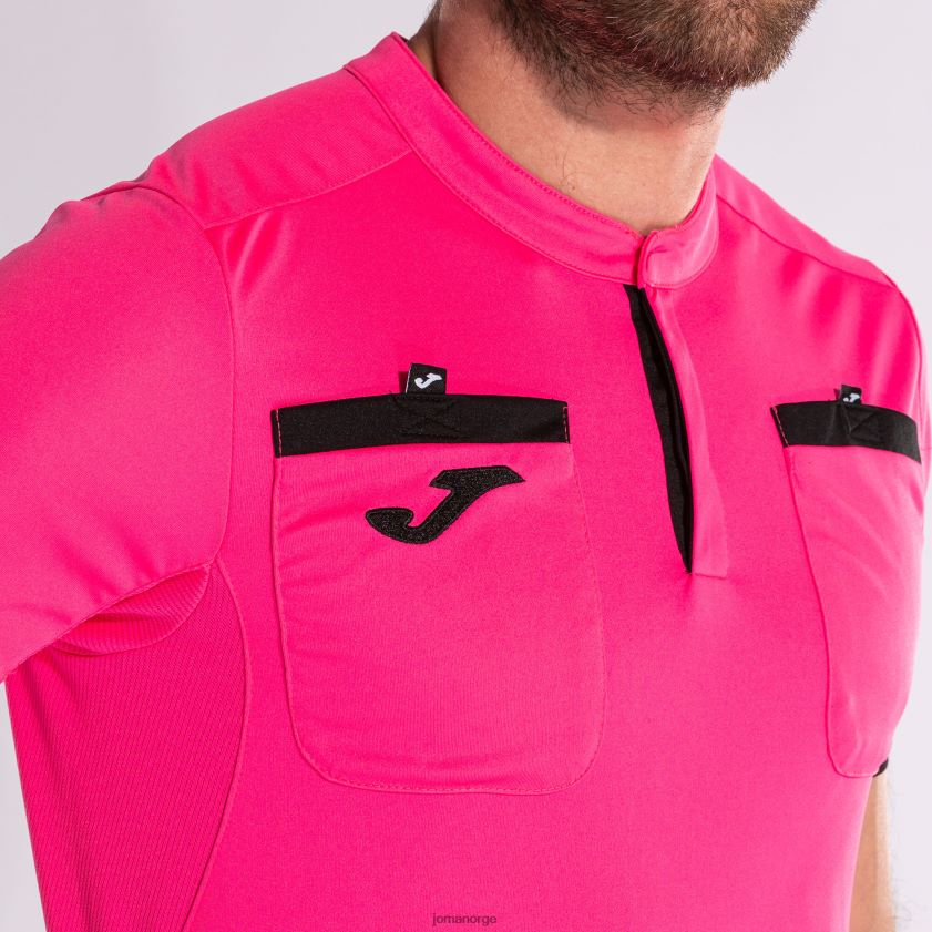 nei Joma skjorte kortermet dommer fluorescerende rosa FBD0T0555 menn