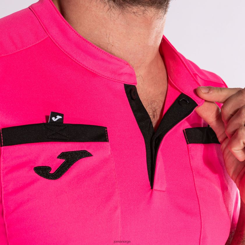 nei Joma skjorte kortermet dommer fluorescerende rosa FBD0T0555 menn
