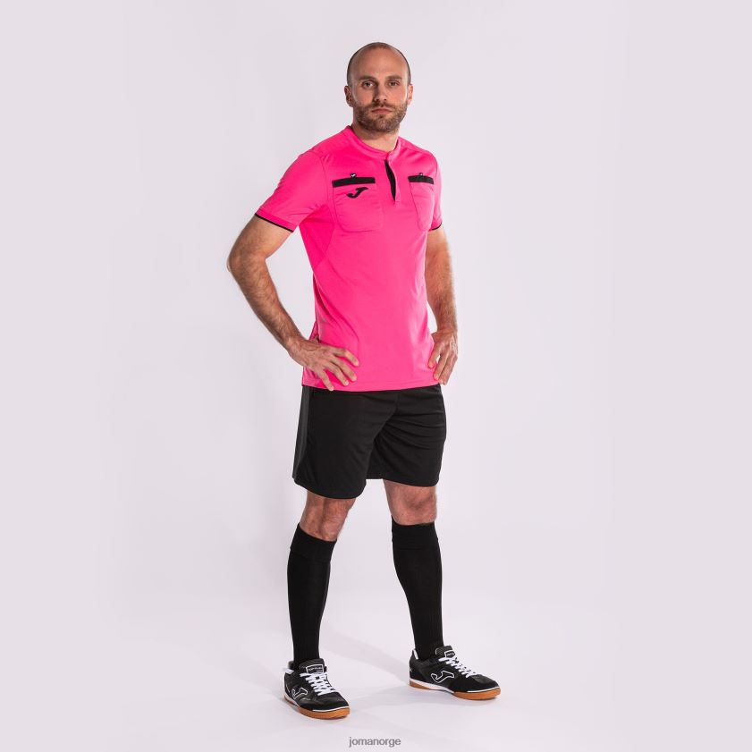 nei Joma skjorte kortermet dommer fluorescerende rosa FBD0T0555 menn