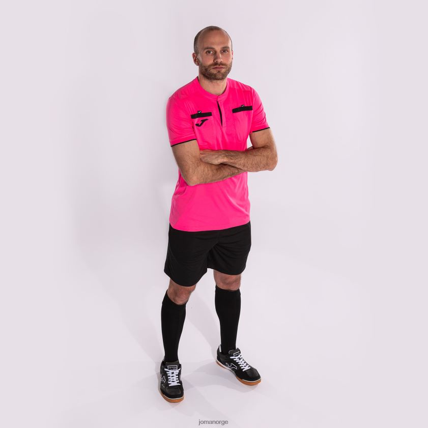 nei Joma skjorte kortermet dommer fluorescerende rosa FBD0T0555 menn